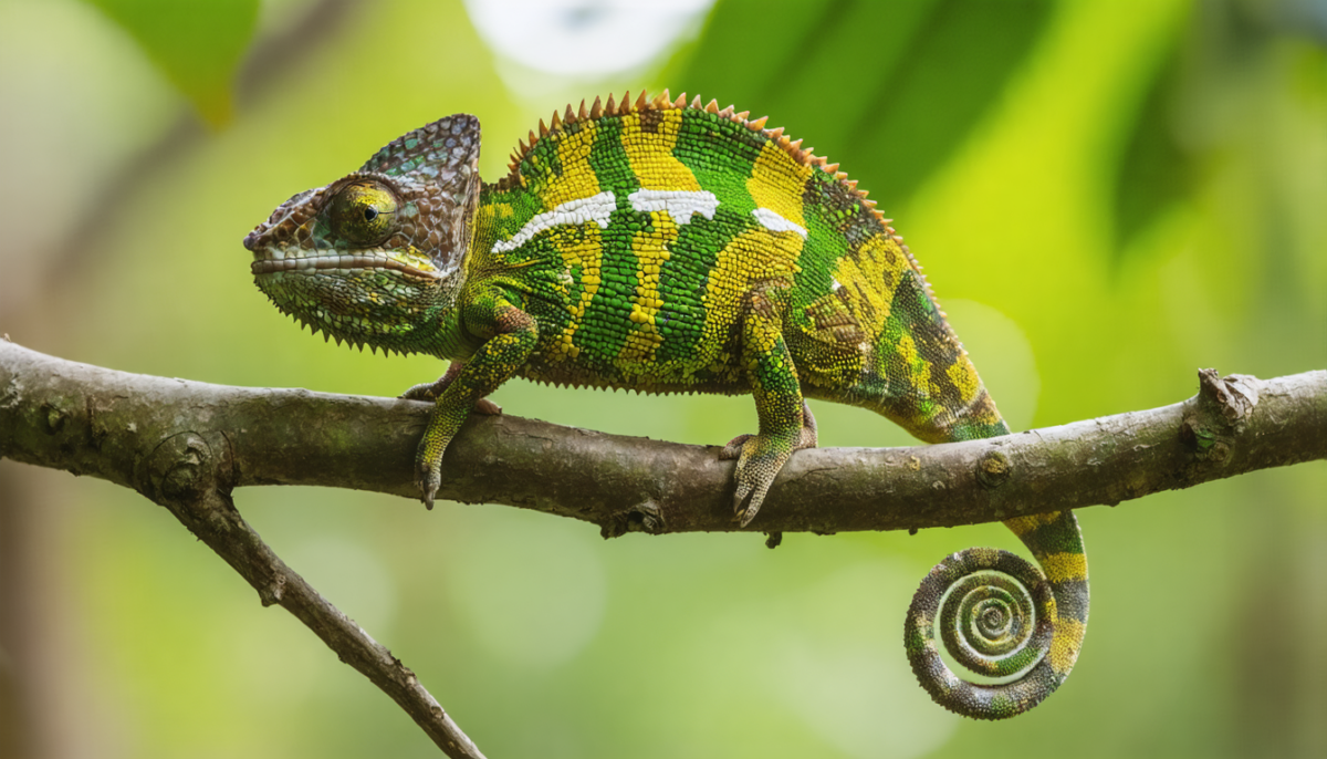explorez les secrets fascinants du camouflage coloré des caméléons et découvrez comment ces maîtres du changement de couleur s'adaptent à leur environnement.